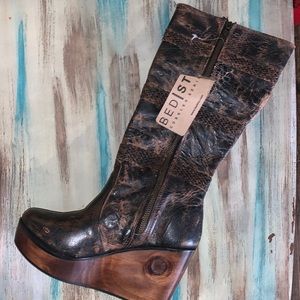 NEW Bed Stu Cobbler Series Cordoba Boot in Black Lux 6.5